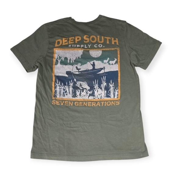 Unisex Josh‎ Turner Deep South Supply Co Shirt Sage Green M - Picture 6 of 6